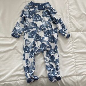 Burt’s Bees Baby Boy Cloud Print Kids One Piece Sleeper